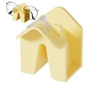 Porta occhiali da sole da parete, adesivo a forma di casa, organizer per occhiali da sole, supporto decorativo per occhiali con cuscino d'aria, decorazioni per la casa per scrivania da 6 x 5,5 x 5 cm