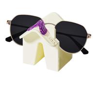 Porta occhiali da sole da parete, adesivo a forma di casa, organizer per occhiali da sole, supporto decorativo per occhiali con cuscino d'aria, decorazioni per la casa per scrivania da 6 x 5,5 x 5 cm