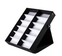 Porta Occhiali da Sole, Occhiali Piatti, Espositore For Occhiali Con Vassoio Portaocchiali Da 12 Scomparti, Custodia For Multipla Gioielli