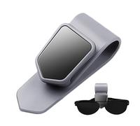 Porta occhiali da sole per visiera auto - Clip per gancio per occhiali universale con regolabile | Organizzatore per visiera auto senza slittamento per raybans, Oakleys & All Sunglas, grigio