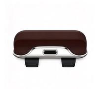 Porta Occhiali per Parasole Auto per Skoda Rapid Spaceback 2013-2019, Custodia Occhiali da Sole con Molla Clip,Brown