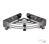 PORTA OGGETTI ANGOLARE CROMATO A MURO MAURER cm 21x21 H 4,5