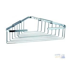 PORTA OGGETTI ANGOLARE IN ACCIAIO LUCIDO MAURER cm 17x17x5,5