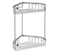 Porta oggetti doppio per box doccia Gedy AUGUSTUS, modello 2481 13, Cromo, per
