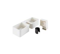 Porta oggetti per maniglioni di sicurezza Ada bianco Bianco