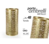 PORTA OMBRELLI 4824CM METALLO STILE ARTE DELUXE TONDO STUDIO COLORE ORO