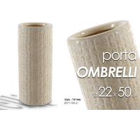PORTA OMBRELLI 5022CM CERAMICA STILE ARTISTICO TONDO STUDIO COLOR BEIGE