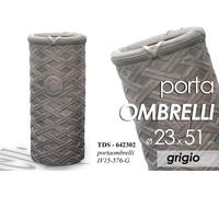 PORTA OMBRELLI 5123CM CERAMICA STILE ARTE TONDO STUDIO COLORE GRIGIO