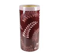 PORTA OMBRELLI CERAMICA CONTENITORE CLASSICO MODERNO FOGLIE ROSSO BORDEAUX 5023