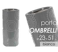 PORTA OMBRELLI CERAMICA TONDO CLASSICO MODERNO ARREDO Design GRIGIO 5123 cm