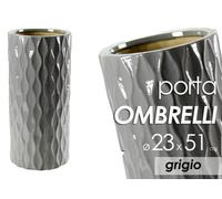 PORTA OMBRELLI CERAMICA TONDO CLASSICO MODERNO ARREDO Design GRIGIO 5123 cm