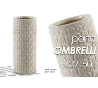 PORTA OMBRELLI CERAMICA TONDO INGRESSO CLASSICO MODERNO ARREDO Design BEIGE 50cm