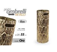 PORTA OMBRELLI METALLO ANTICATO TONDO RITAG CLASSICO MODERNO ORO BRONZO 5520cm