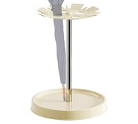 Porta Ombrello per Ingresso - Portaombrelli rotondo in acciaio inox con 4 slot, scaffale drenante ombrelli vassoio raccogli acqua piovana vassoio per ombrelli lunghi e corti Questo supporto a cupola