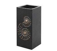 Porta ombrello rustica nera per ingresso interno, organizzatore di stand di ombrello indipendente per ombrello lungo, bastoncini e bastoncini da passeggio, contiene 12 ombrelli (style2 22x22x44cm)