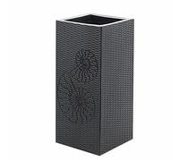 Porta ombrello rustica nera per ingresso interno, organizzatore di stand di ombrello indipendente per ombrello lungo, bastoncini e bastoncini da passeggio, contiene 12 ombrelli (style2 22x22x44cm)