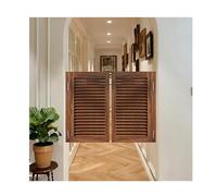 Porta oscillante fatta a mano for fattoria, divisorio in stile salone rustico in legno massello, chiusura automatica for portico, pub, arredamento del ristorante(D,W140xH80cm(55.11x31.49in))