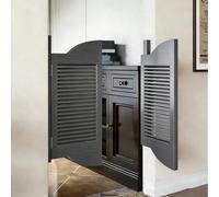 Porta oscillante for caffè con persiana, chiusura automatica, installazione durevole e facile, for scale, corridoio, cucina, bar(57.1x35.4 IN/145.0x90.0 cm)