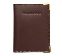 Porta Oyster Card/Carta da Viaggio con Protezione in Metallo per gli Angoli in Pelle Visconti TC5 Cioccolato