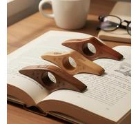 Porta pagina per il pollice, segnalibro personalizzabile con nome, clip per libri a forma di topo di biblioteca, anello in legno per lettura del pollice, regalo fatto a mano per gli amanti dei libri