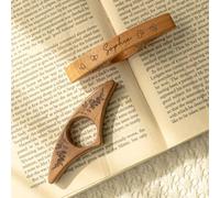 Porta pagina personalizzato con fiori di nascita, in legno, per lettura con una sola mano, accessorio per libri da lettura, regalo per amanti dei libri, mamma, booknerd, regalo di Natale e compleanno