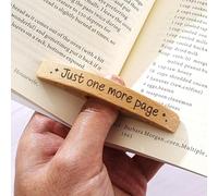 Porta pagina personalizzato per pollice - solo una pagina in più personalizzato in legno per la lettura con una mano, regalo per insegnanti e amanti dei libri