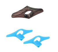 Porta Pagine in Legno di Noce Con Segnalibri e Supporto Laterale per Pollice - Accessori da Lettura Con 2 Supporti in Plastica