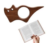 Porta pagine libro in legno con gatto - Graffette divertenti per libri, leggere e idee regalo - Regalo perfetto per gli amanti dei libri e gli appassionati di letteratura