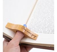 Porta pagine libro, porta pagine personalizzato in legno per il pollice, diffusore di pagine, porta pagine personalizzato con nome, regalo per gli amanti dei libri, compleanno Natale, regalo per