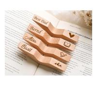 Porta pagine per libri personalizzato, in legno, per lettura con una sola mano, solo una pagina, accessori per la lettura di libri, regalo per gli amanti dei libri, topi di biblioteca, insegnanti