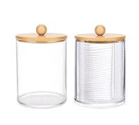 Porta palla in cotone - Porta cotone | Supporto per tamponi in cotone, vasi di stoccaggio da bagno per palline di cotone, tamponi di cotone rotondi, Orga