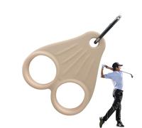 Porta palline da golf in silicone, custodia in silicone con clip in metallo, organizer per accessori sportivi all'aria aperta, per amanti del golf, attaccabile alla borsa o alla cintura, Colore carne