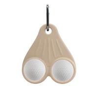 Porta palline da golf, portatile, in silicone, con clip in metallo, accessorio sportivo per golfisti, uomini e donne, facile da attaccare alla borsa o agli accessori del carrello, Colore carne., Refer