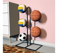 Porta Palloni Basket Multifunzionale in Acciaio al Carbonio Design Moderno Gym