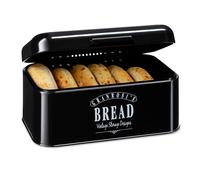 Porta pane in latta Delaware 30 x 16 x 20,5 cm Coperchio incernierato fori di ventilazione