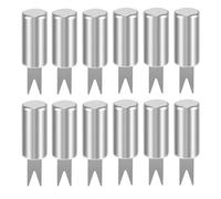 Porta pannocchie di mais per pannocchie di mais | 12 picchetti di mais in acciaio inox con comoda impugnatura | forchette per spiedini di mais, clip per pannocchie di mais antiruggine e portatile per