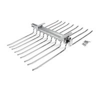 Porta Pantaloni Doppio Estraibile per Armadio 18 Posti in Acciaio Emuca Cromato