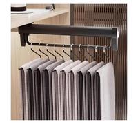 Porta Pantaloni Estraibile For Armadio,Porta Pantaloni Con Chiusura Ammortizzata Montato In Alto,Integrato Nell'armadio Con Guide Telescopiche(50cm)
