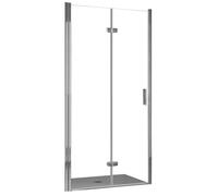 Porta Parete Doccia 70 cm 1 Anta a Libro in Cristallo Trasparente 6mm H195 Bonussi Fiona