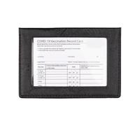 Porta passaporti con finestra trasparente e scomparti multipli per carte di credito, pratico organizer da viaggio in PVC impermeabile compatto per passaporto e carte di credito, Nero , Bellezza di