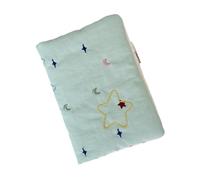 Porta passaporti da donna con ricamo coreano pratico e sicuro per la gestione dei documenti di viaggio, organizer per biglietti e passaporti, con scomparti per carte di credito, Verde, Bellezza di