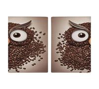 Porta passaporto a forma di gufo in chicco di caffè, ultra sottile, in pelle PU, organizer compatto premium per passaporto internazionale USA per donne e uomini