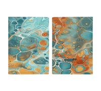 Porta passaporto arancione e turchese ultra sottile in pelle PU organizer per documenti da viaggio compatto premium internazionale per passaporto americano custodia protettiva per donne uomini