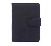 Porta passaporto con custodia in pelle PU bloccabile Organizer Portafoglio da viaggio Organizer per uomo e donna Portafoglio da viaggio per biglietti da visita Carte credito
