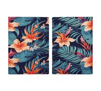 Porta passaporto con fiori tropicali Hawaii, ultra sottile, in pelle PU, organizer per documenti da viaggio, compatto, di alta qualità, per donne e uomini