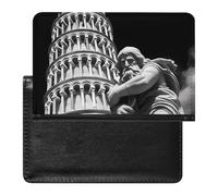 Porta passaporto con gnomo della Torre di Pisa, sottile, organizer per documenti da viaggio, con slot per carte di credito, per donne e uomini, Stile:, Taglia unica, MHXYZHW