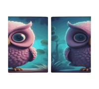 Porta passaporto con gufo carino ultra sottile in pelle PU organizer per documenti da viaggio compatto premium internazionale per passaporto americano copertura per donne uomini