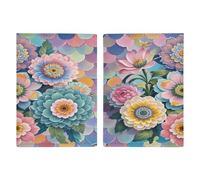 Porta passaporto con motivo a squame e fiori, ultra sottile, in pelle PU, organizer per documenti da viaggio, compatto, premium internazionale, protezione passaporto statunitense, per donne e uomini