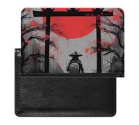 Porta passaporto con porta Samurai e Torii Gate, sottile, organizer per documenti da viaggio, con slot per carte di credito, per donne e uomini, Stile:, Taglia unica, MHXYZHW