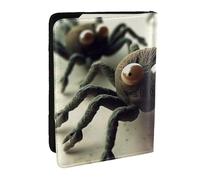 Porta passaporto con ragno divertente per viaggi, custodia RFID per passaporto, portafoglio in pelle PU, custodia per passaporto carino per donne e uomini